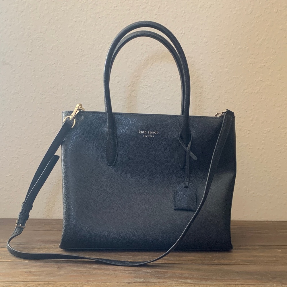 Kate spade black leather bag